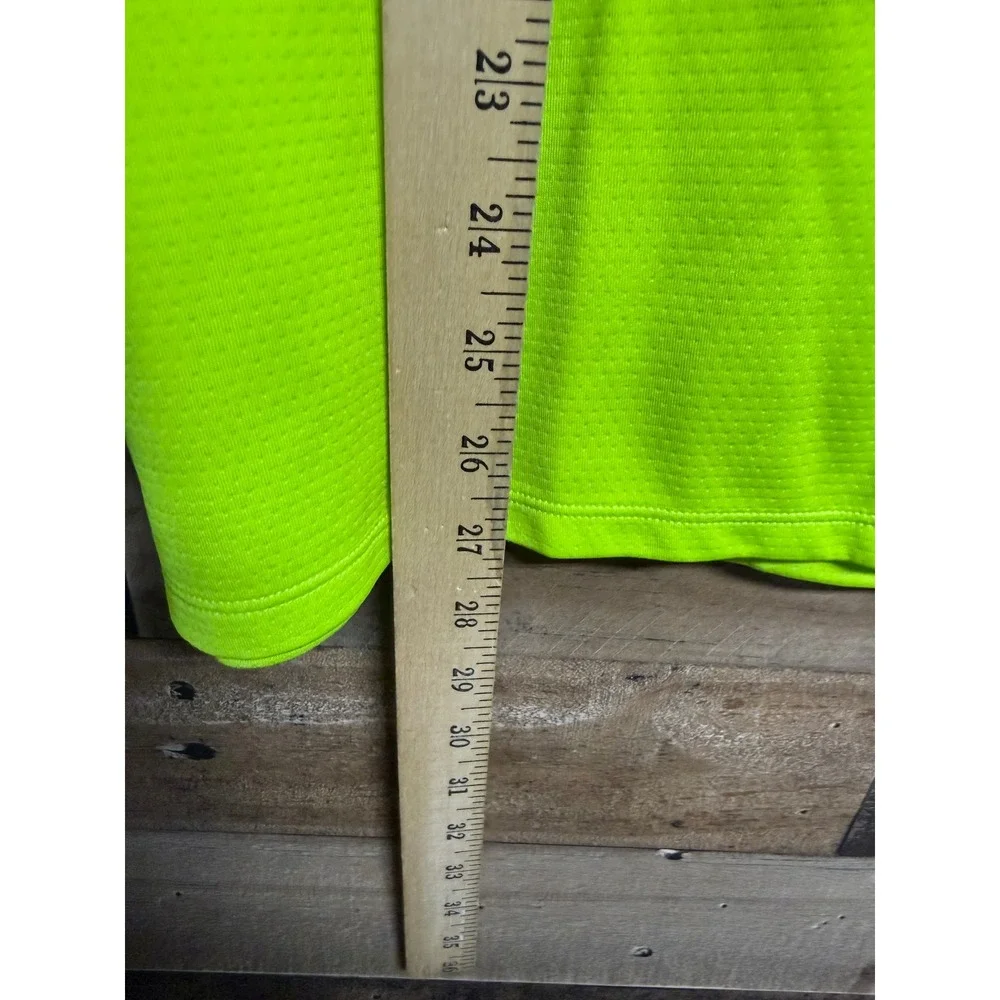 Nike Golf Dri-FIT UV‎ Victory Half-Zip Neon Yellow Volt Pullover DX1491-389 L